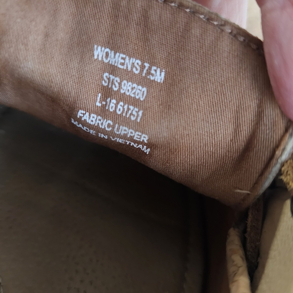 Sperry Cork Boat Shoes Tan Size 7.5 Slip On Non Slip Soles Arch Support - Picture 11 of 11